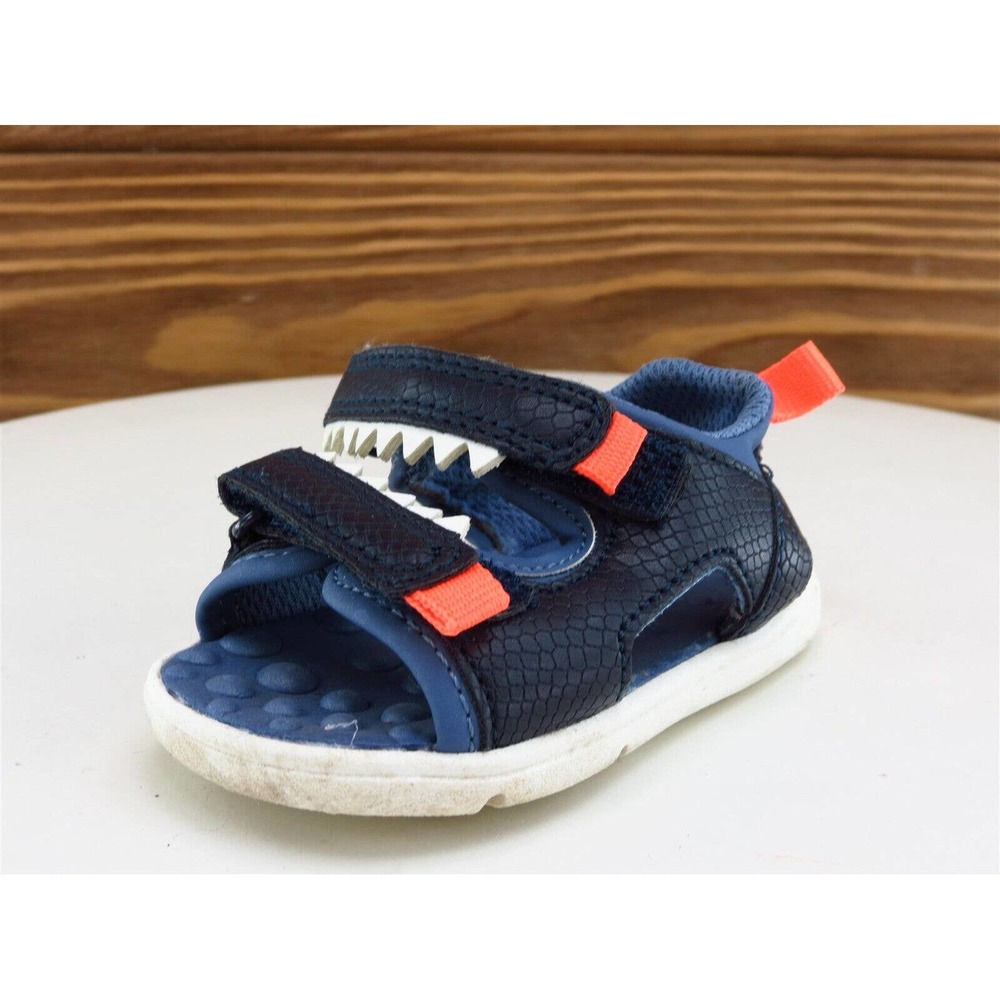 Carter's Sz 8 Toddler Boys Gladiator Black Synthetic Medium